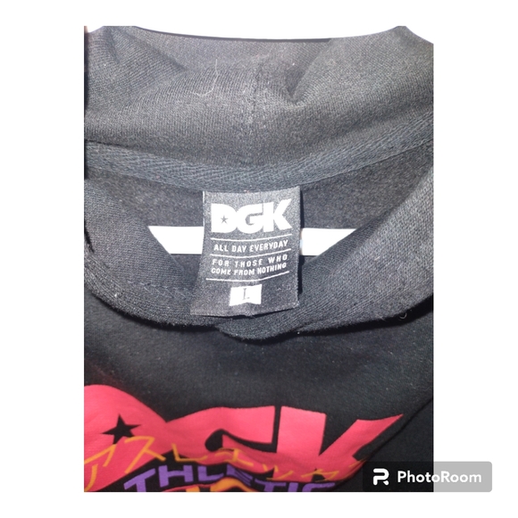DGK youths Large black hoodie 80% cotton 20% polyester - Picture 3 of 4